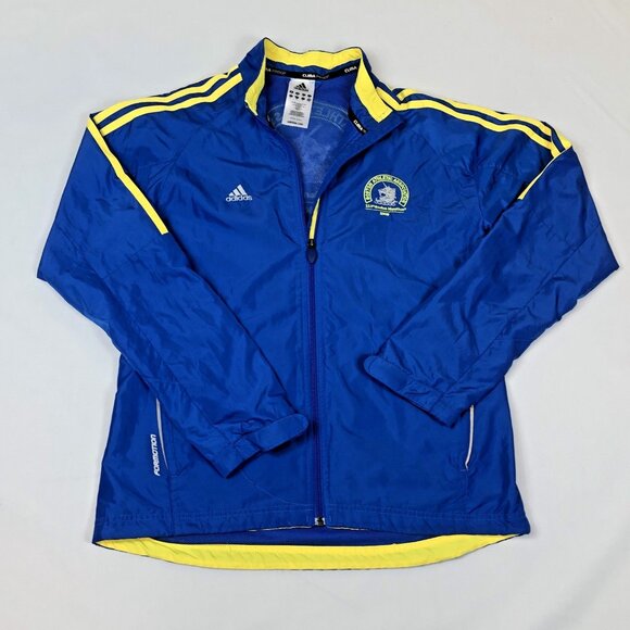 Adidas Womens Boston Marathon 2009 Blue Embroidiered Zip Jacket Size Medium - Picture 11 of 11